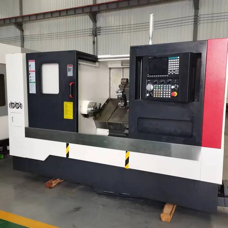 Inclined bed CNC lathe